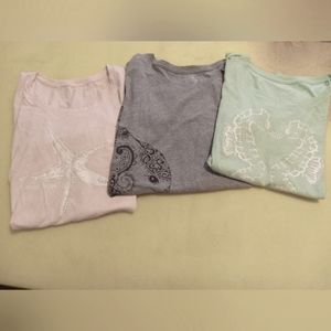 Bundle of 3 St. John's Bay short sleeve graphic tees, all size XL